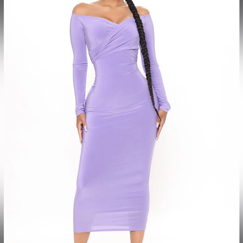 Lilac Midi Dress